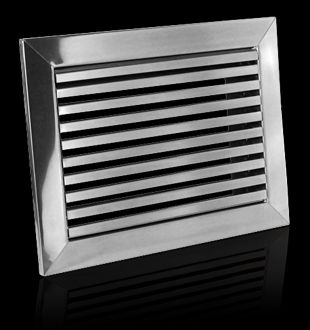 Inox ventilacijska rešetka - fiksna